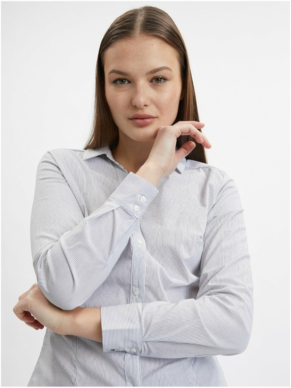 Orsay Modro-bela ženska črtasta srajca ORSAY