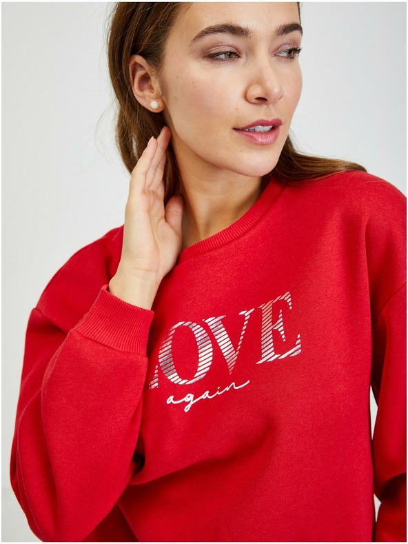 Orsay Rdeča ženska ohlapna jopica ORSAY