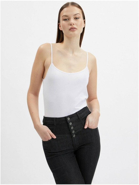 Orsay Komplet treh ženskih osnovnih majic v beli, bež in črni barvi ORSAY