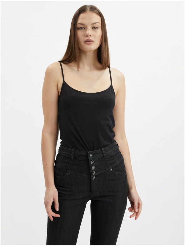 Orsay Komplet treh ženskih osnovnih majic v beli, bež in črni barvi ORSAY