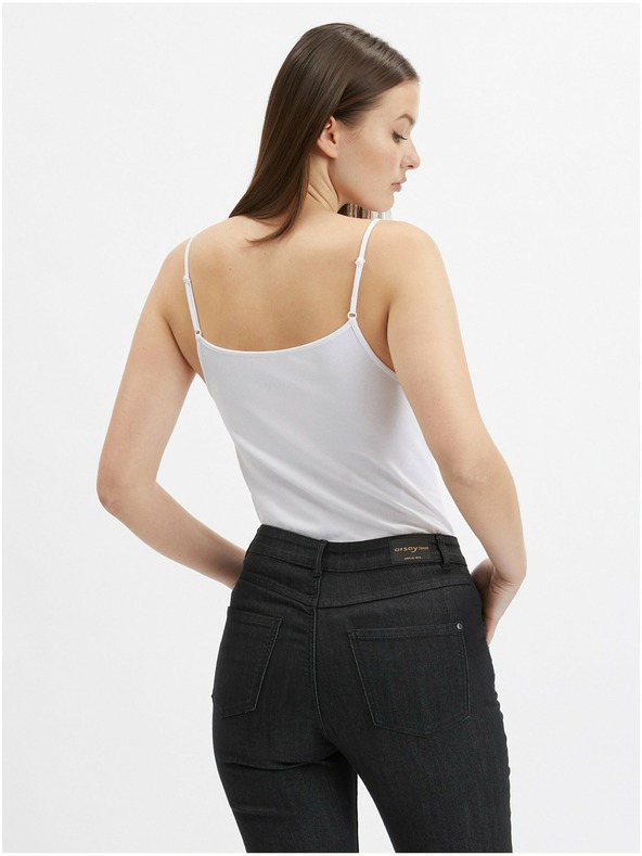 Orsay Komplet treh ženskih osnovnih majic v beli, bež in črni barvi ORSAY