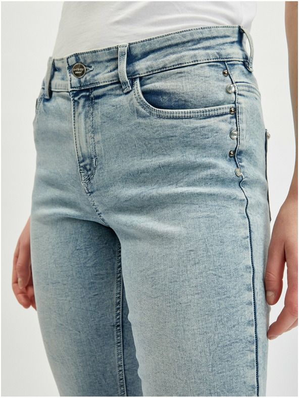 Orsay Svetlo modre skrajšane džins hlače ORSAY