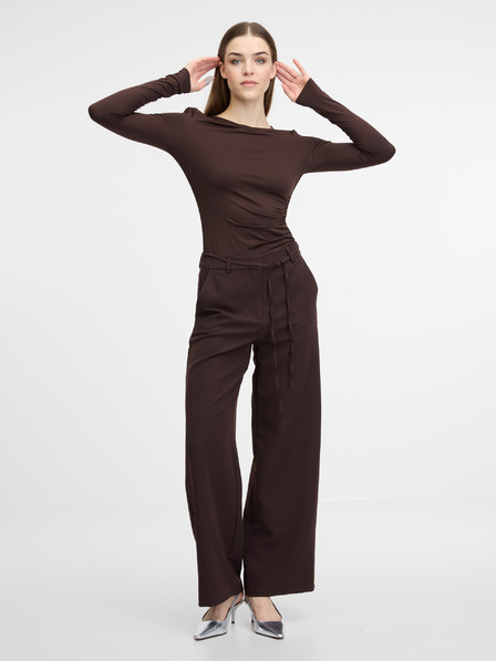 Orsay Rjave ženske hlače ORSAY