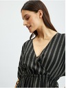 Orsay Črna črtasta ženska obleka ORSAY