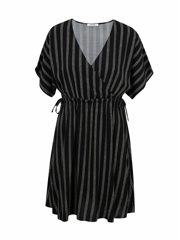 Orsay Črna črtasta ženska obleka ORSAY
