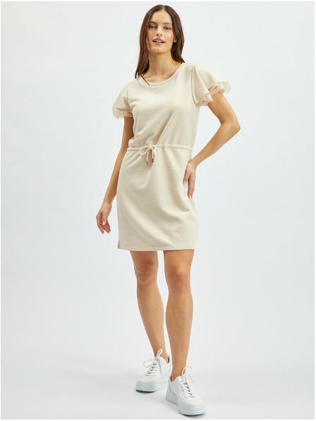 Orsay Bež ženska jopa-obleka s čipko ORSAY