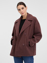Orsay Vinsko rdeč ženski kratek plašč ORSAY