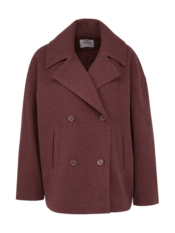 Orsay Vinsko rdeč ženski kratek plašč ORSAY