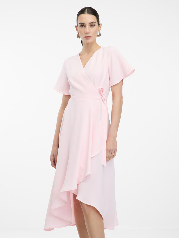 Orsay Svetlo roza ženska midi obleka ORSAY