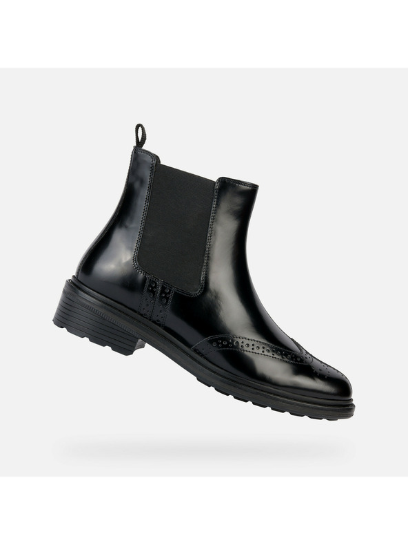 Geox Črni ženski gležnarji Geox Walk Pleasure