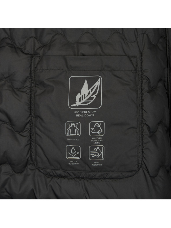 Geox Črna ženska puhasta jakna Geox Myluse