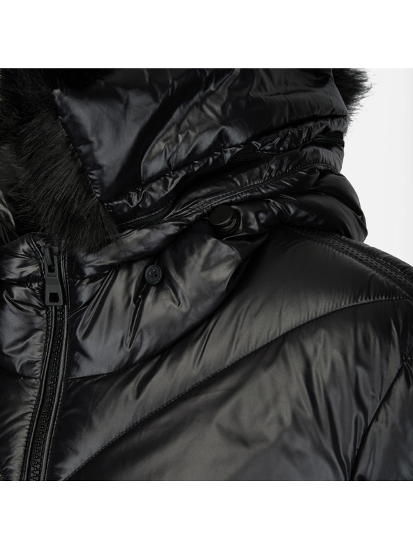 Geox Črna ženska puhasta jakna Geox Backsie