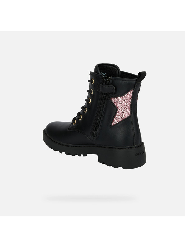 Geox Črna dekliška gležnjarska obutev Geox Casey Girl