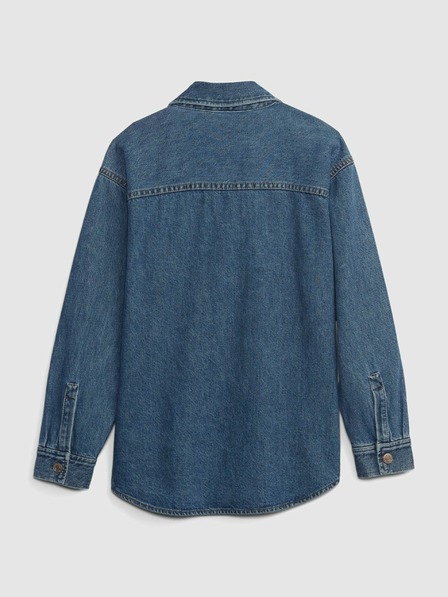 GAP Otroška jeans srajčna jakna oversize GAP