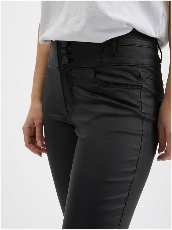 Orsay Črne ženske skinny fit hlače ORSAY