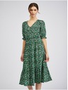 Orsay Zelena ženska vzorčasta obleka ORSAY