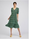Orsay Zelena ženska vzorčasta obleka ORSAY