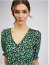 Orsay Zelena ženska vzorčasta obleka ORSAY