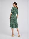 Orsay Zelena ženska vzorčasta obleka ORSAY