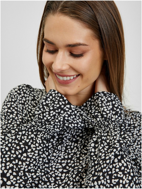 Orsay Belo-črna ženska vzorčasta bluza ORSAY