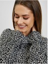 Orsay Belo-črna ženska vzorčasta bluza ORSAY