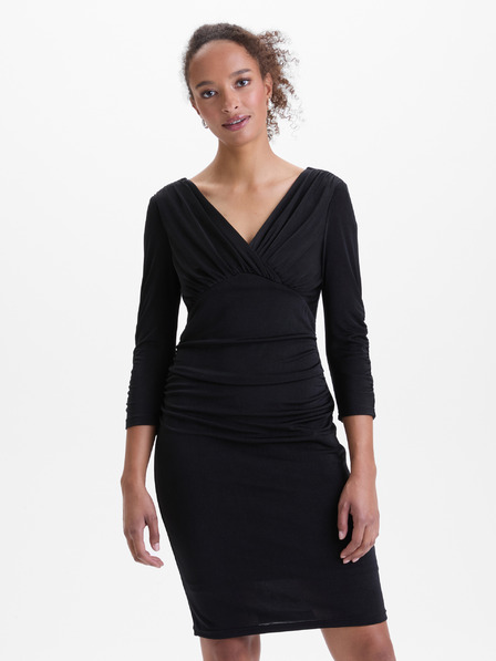 Orsay Črna ženska oprijeta obleka ORSAY