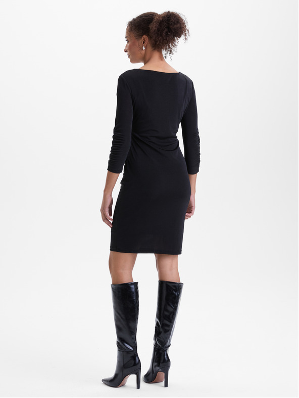 Orsay Črna ženska oprijeta obleka ORSAY