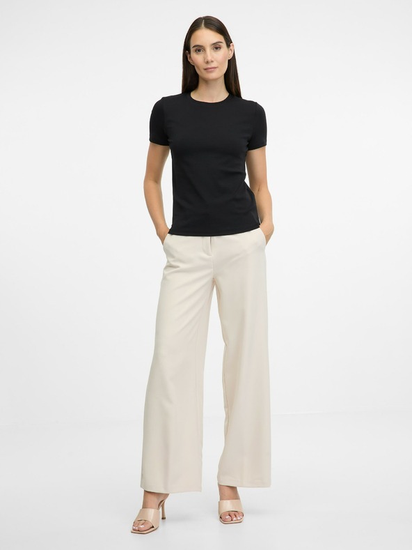 Orsay Črna ženska majica s kratkimi rokavi ORSAY