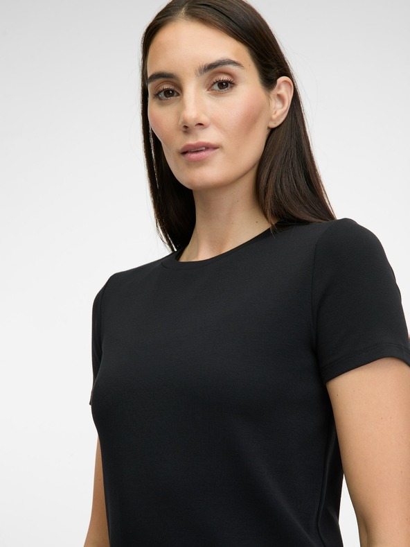 Orsay Črna ženska majica s kratkimi rokavi ORSAY