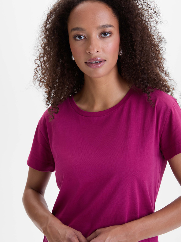 Orsay Temno roza ženska majica s kratkimi rokavi ORSAY