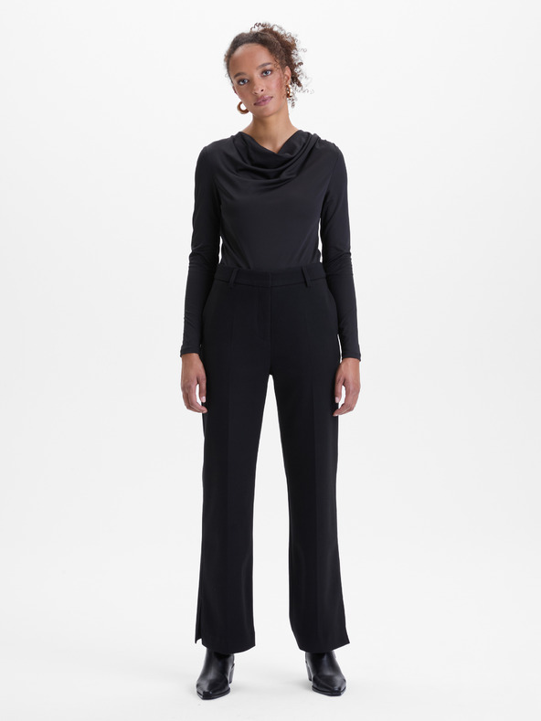 Orsay Črne ravne ženske hlače ORSAY