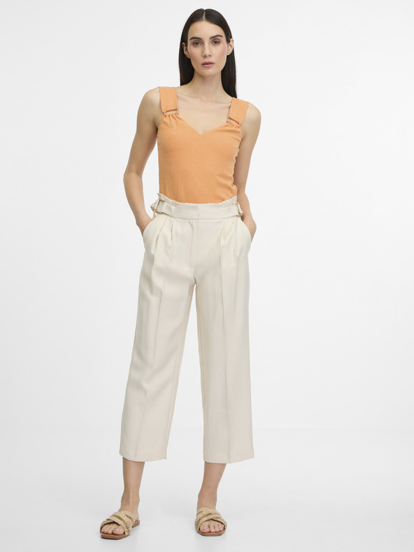 Orsay Oranžna ženska majica brez rokavov ORSAY