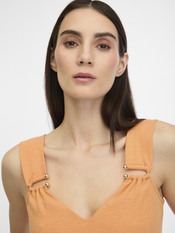 Orsay Oranžna ženska majica brez rokavov ORSAY