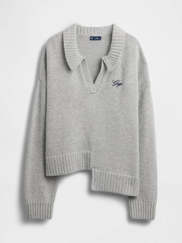 GAP Asimetričen pulover z volno GAP