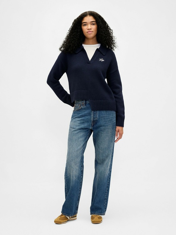 GAP Asimetričen pulover z volno GAP