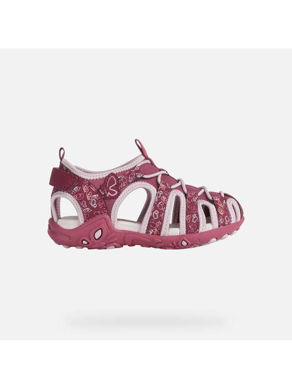 Geox Rožnati dekliški sandali Geox Sandal Whinberry G