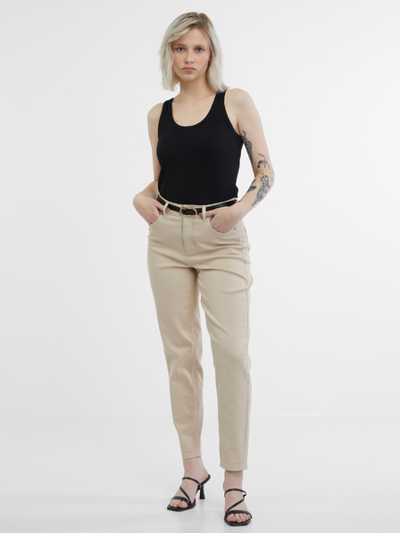 Orsay Bež mom jeans hlače ORSAY za ženske