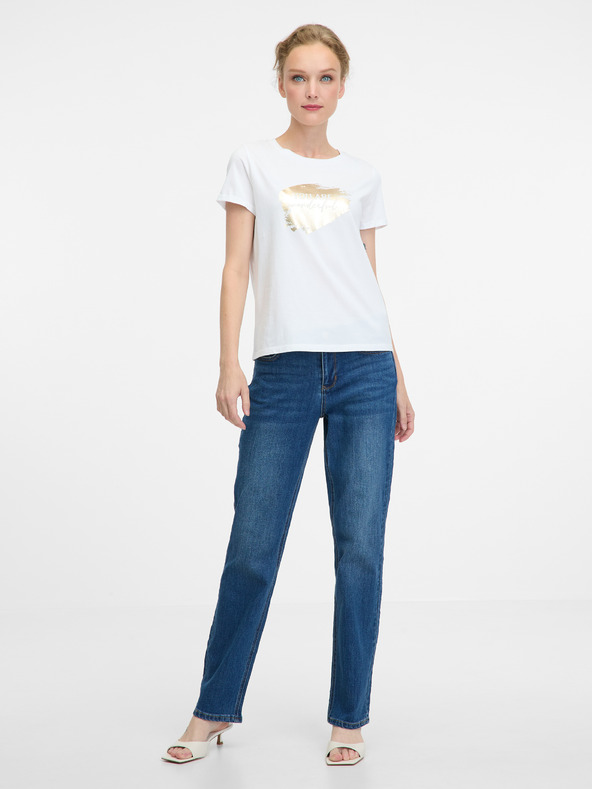 Orsay Bela ženska majica s kratkimi rokavi ORSAY