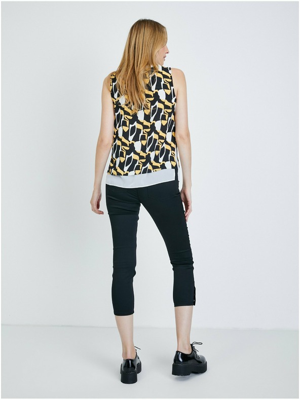 Orsay Belo-črna vzorčasta bluza ORSAY