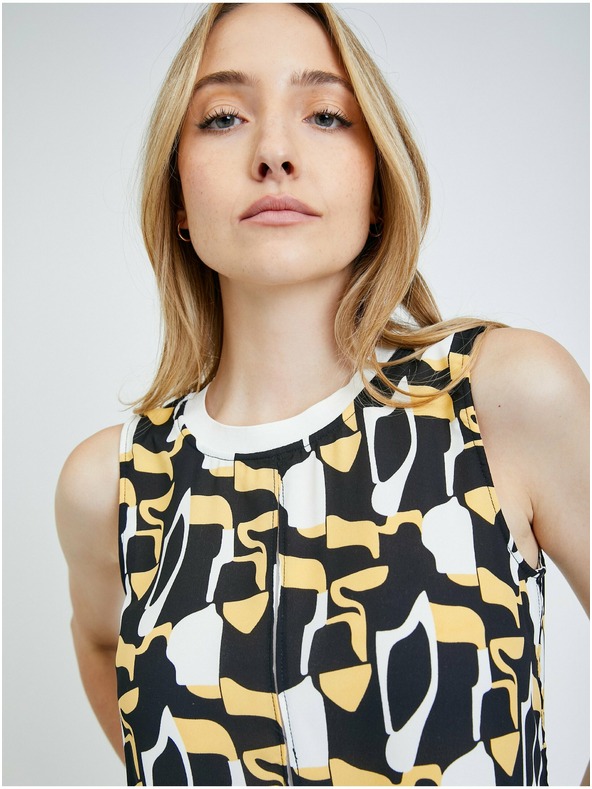 Orsay Belo-črna vzorčasta bluza ORSAY