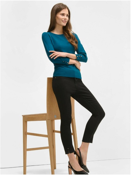 Orsay Črne skrajšane skinny fit kavbojke ORSAY