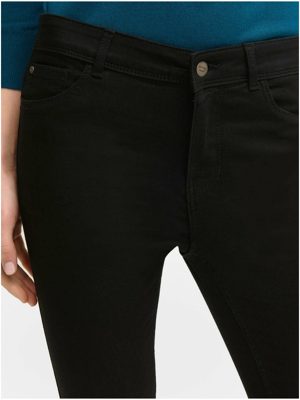 Orsay Črne skrajšane skinny fit kavbojke ORSAY
