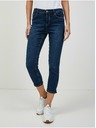Orsay Temno modre skrajšane slim fit kavbojke ORSAY
