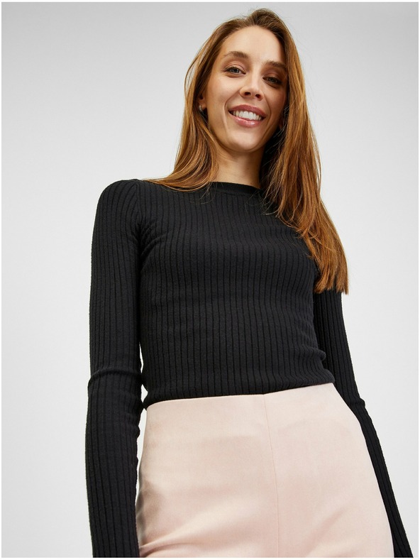 Orsay Svetlo rožnate ženske hlače iz semiša ORSAY