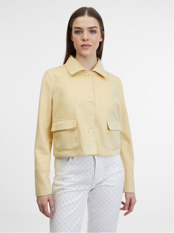 Orsay Rumena ženska jakna iz semiša ORSAY