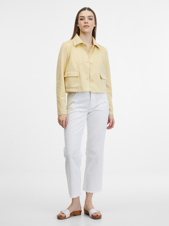 Orsay Rumena ženska jakna iz semiša ORSAY