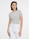 Orsay Kremasto prečno črtasto majico za ženske ORSAY