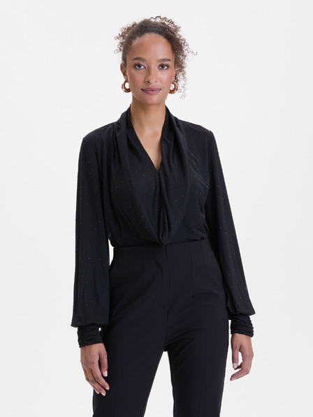 Orsay Črna ženska bluza z okrasnimi kamenčki ORSAY