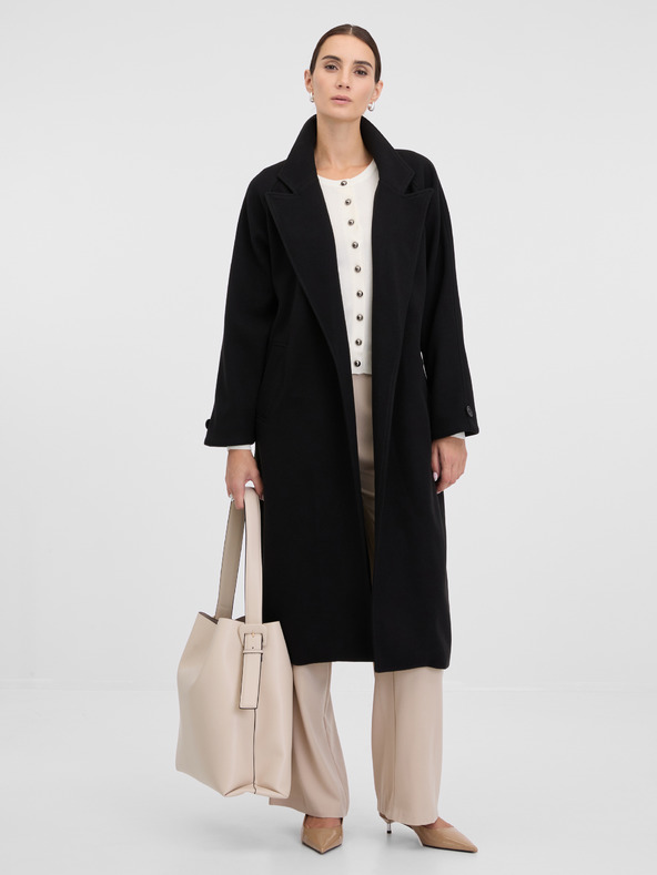 Orsay Črn ženski plašč ORSAY