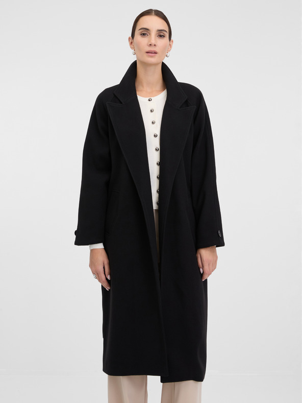 Orsay Črn ženski plašč ORSAY